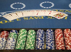 blackjack table