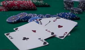 poker cards and chips